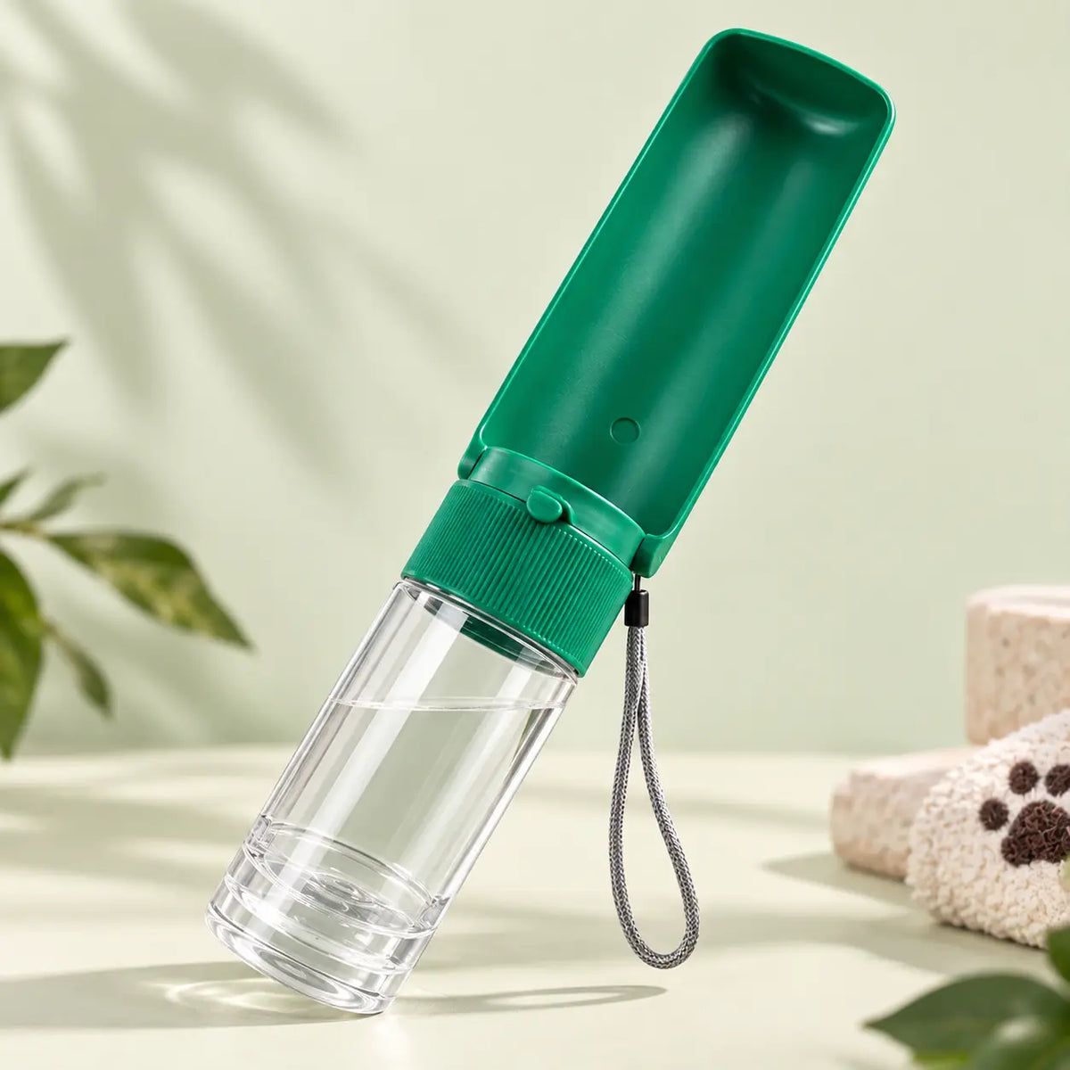 Borraccia Portatile per Cani e Gatti 2 in 1  Acqua & Crocchette