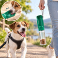 Borraccia Portatile per Cani e Gatti 2 in 1  Acqua & Crocchette