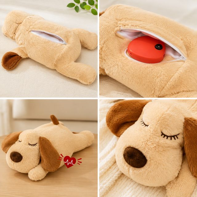 Peluche Calmante per Cani con Battito Cardiaco – Compagno Anti-Stress